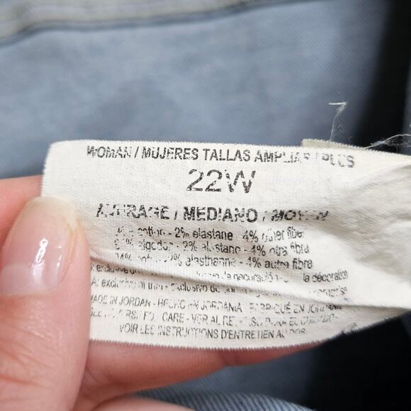 Gloria Vanderbilt Chrissie High Rise Flare Leg Front Patch Pockets Plus Size 22W - Picture 10 of 14